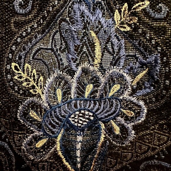 Coldwater Creek Vintage Embroidered Tapestry Floral Jacquard Jacket XL - Picture 6 of 8